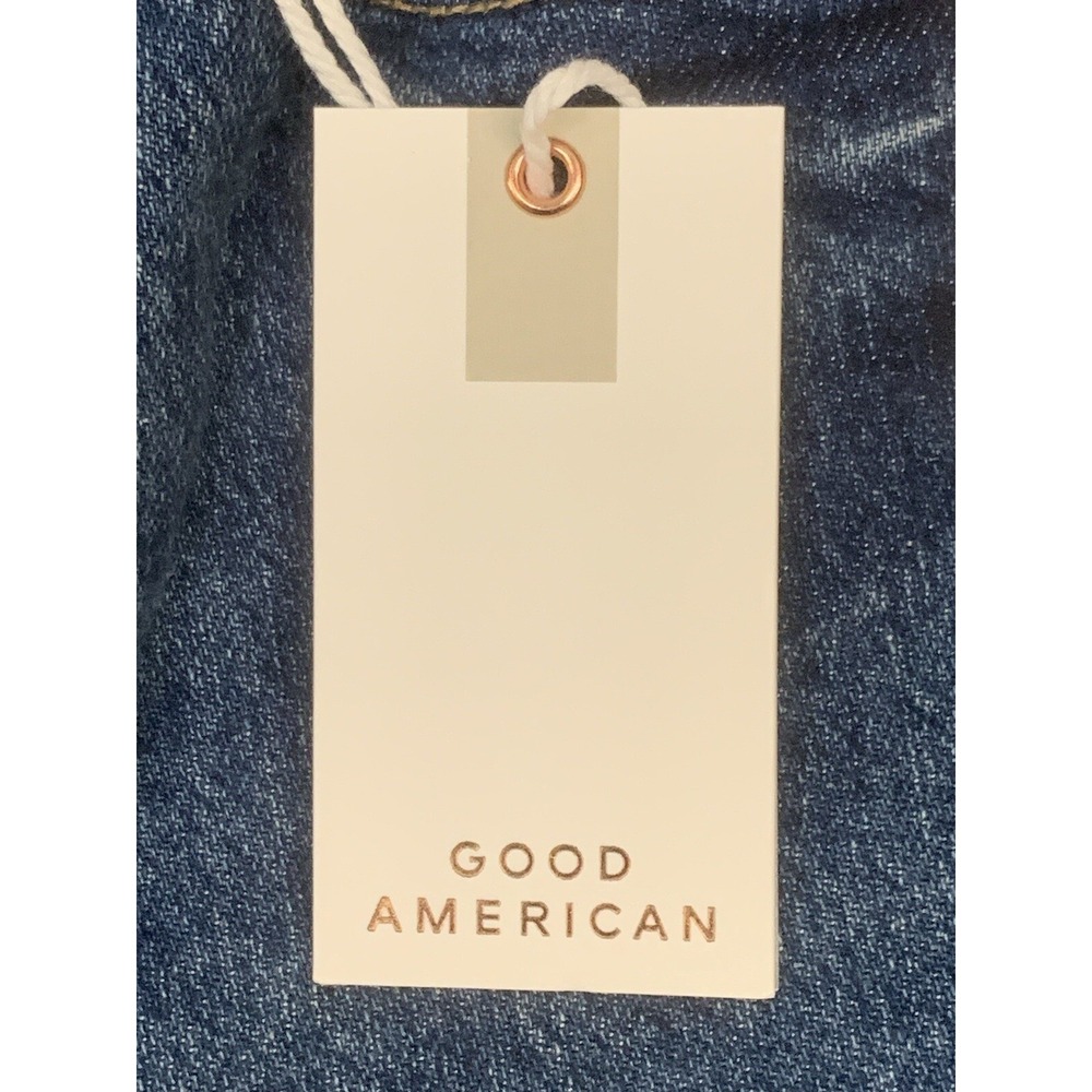 NWT Good American Good Classic Skinnyish Fit Hi Rise Women's Blue Jeans 2/26 - Picture 9 of 13